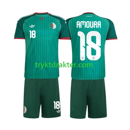 3-13 år Barn Algerie drakt Mohamed Amoura 18 Borte 2026 Korte Ermer