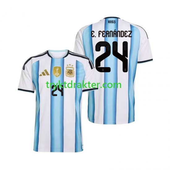 Herre Argentina drakt Enzo Fernandez 24 Hjemme VM 2026 Korte Ermer