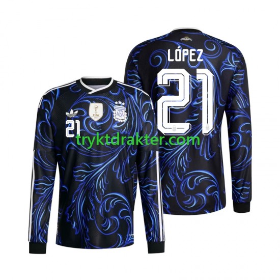 Herre Argentina drakt Jose Manuel Lopez 21 Borte VM 2026 Langermet