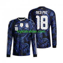 Herre Argentina drakt Nico Paz 18 Borte VM 2026 Langermet