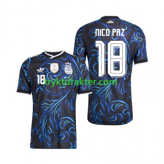 Herre Argentina drakt Nico Paz 18 Borte VM 2026 Korte Ermer