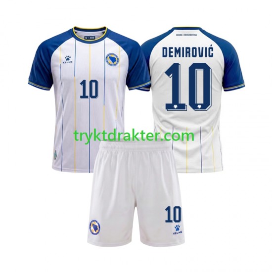 3-13 år Barn Bosnia og Herzegovina drakt Ermedin Demirovic 10 Borte VM 2026 Korte Ermer