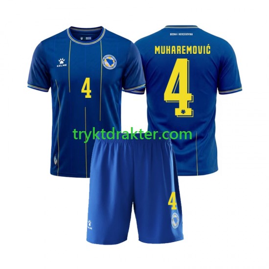 3-13 år Barn Bosnia og Herzegovina drakt Tarik Muharemovic 4 Hjemme VM 2026 Korte Ermer