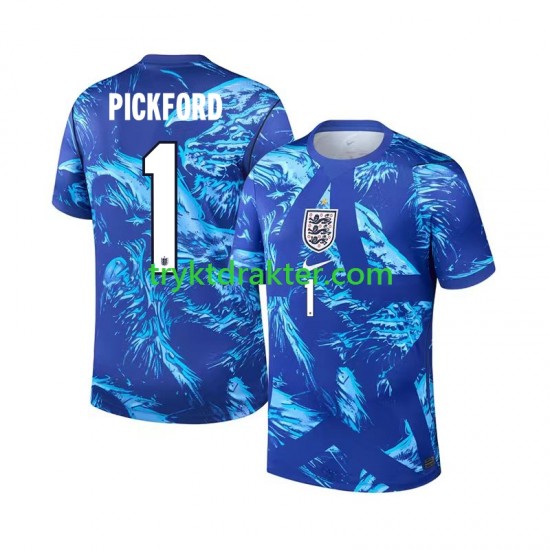 Herre Keeper England drakt Jordan Pickford 1 Tredje VM 2026 Korte Ermer
