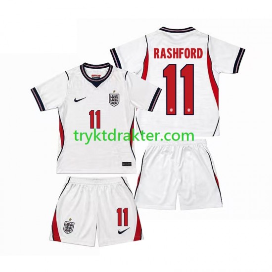 3-13 år Barn England drakt Marcus Rashford 11 Hjemme VM 2026 Korte Ermer