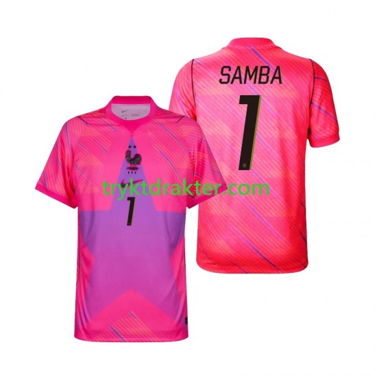 Herre Keeper Frankrike drakt Brice Samba 1 Borte VM 2026 Korte Ermer
