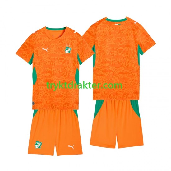 3-13 år Barn Elfenbenskysten Football Kit Mens Hjemme VM 2026 Korte Ermer