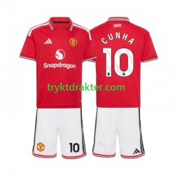 3-13 år Barn Manchester Utd drakt Matheus Cunha 10 Hjemme 2026-2027 Korte Ermer