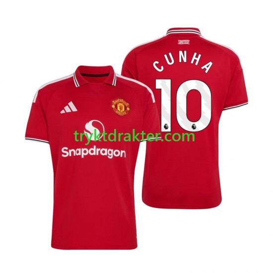 Herre Manchester Utd drakt Matheus Cunha 10 Hjemme 2026-2027 Korte Ermer