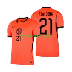 Herre Nederland drakt Frenkie de Jong 21 Hjemme VM 2026 Korte Ermer