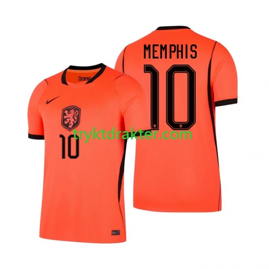 Herre Nederland drakt Memphis Depay 10 Hjemme VM 2026 Korte Ermer