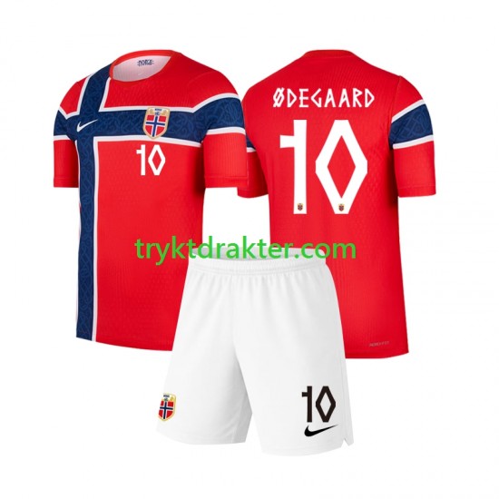 3-13 år Barn Norge drakt Martin Odegaard 10 Hjemme VM 2026 Korte Ermer
