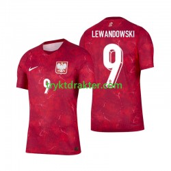 Herre Polen drakt Robert Lewandowski 9 Borte 2026 Korte Ermer