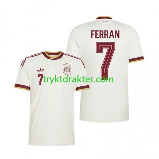 Herre Spania drakt Ferran Torres 7 Borte VM 2026 Korte Ermer
