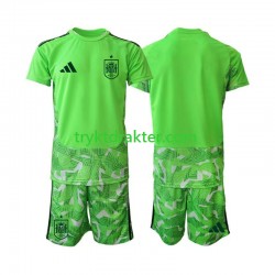 3-13 år Barn Keeper Spania drakt 6th Green color VM 2026 Korte Ermer