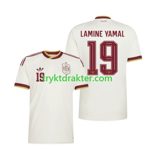 Herre Spania drakt Lamine Yamal 19 Borte VM 2026 Korte Ermer