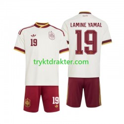 3-13 år Barn Spania drakt Lamine Yamal 19 Borte VM 2026 Korte Ermer