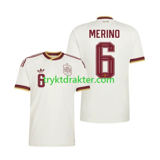 Herre Spania drakt Mikel Merino 6 Borte VM 2026 Korte Ermer