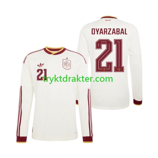 Herre Spania drakt Mikel Oyarzabal 21 Borte VM 2026 Langermet