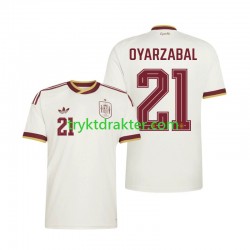 Herre Spania drakt Mikel Oyarzabal 21 Borte VM 2026 Korte Ermer
