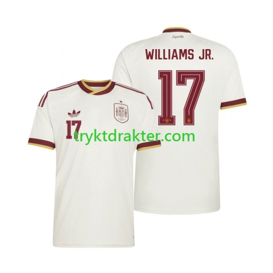 Herre Spania drakt Nico Williams 17 Borte VM 2026 Korte Ermer