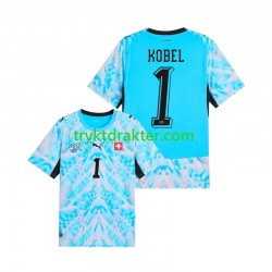 Herre Keeper Sveits drakt Gregor Kobel 1 Hjemme VM 2026 Korte Ermer