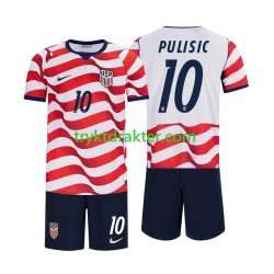3-13 år Barn USA drakt Christian Pulisic 10 Hjemme VM 2026 Korte Ermer