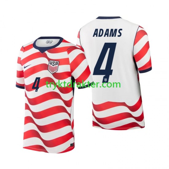 Herre USA drakt Tyler Adams 4 Hjemme VM 2026 Korte Ermer