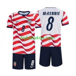 3-13 år Barn USA drakt Weston McKennie 8 Hjemme VM 2026 Korte Ermer