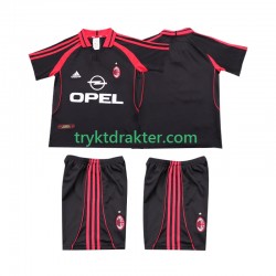 3-13 år Barn AC Milan drakt 2000 2001 Retro Tredje Korte Ermer