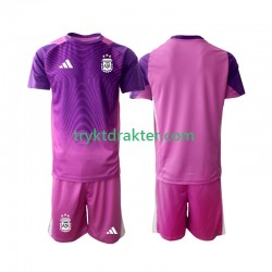 3-13 år Barn Keeper Argentina drakt Hjemme 2025 Korte Ermer