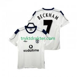 Herre Manchester Utd drakt BECKHAM 7 2000 2001 Retro Borte Korte Ermer
