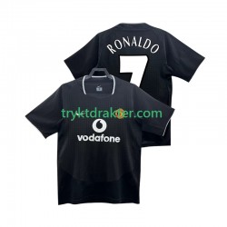 Herre Manchester Utd drakt RONALDO 7 2002 Retro Borte 2004 Korte Ermer