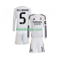 3-13 år Barn Real Madrid drakt Jude Bellingham 5 Hjemme 2025-2026 Langermet