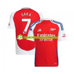 Herre Arsenal drakt Bukayo Saka 7 Hjemme 2024-2025 Rød Korte Ermer Herre Arsenal drakt Bukayo Saka 7 Hjemme 2024-2025 Rød Korte Ermer