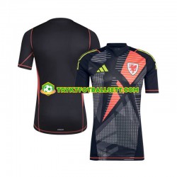 Herre Keeper Wales drakt Hjemme 2024 Svart Korte Ermer Herre Keeper Wales drakt Hjemme 2024 Svart Korte Ermer