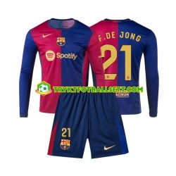 3-13 år Barn FC Barcelona drakt Frenkie de Jong 21 Hjemme 2024-2025 Langermet 3-13 år Barn FC Barcelona drakt Frenkie de Jong 21 Hjemme 2024-2025 Langermet