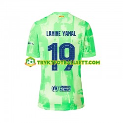 Herre FC Barcelona drakt LAMINE YAMAL 19 UCL Font Tredje 2024-2025 Korte Ermer