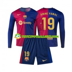 3-13 år Barn FC Barcelona drakt Lamine Yamal 19 Hjemme 2024-2025 Langermet 3-13 år Barn FC Barcelona drakt Lamine Yamal 19 Hjemme 2024-2025 Langermet