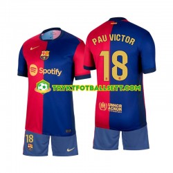 3-13 år Barn FC Barcelona drakt Pau Victor 18 Hjemme 2024-2025 Korte Ermer 3-13 år Barn FC Barcelona drakt Pau Victor 18 Hjemme 2024-2025 Korte Ermer