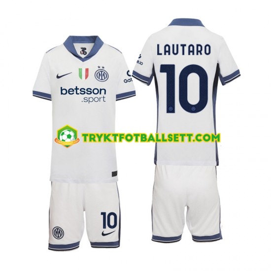 3-13 år Barn Inter Milan drakt Lautaro 10 Borte 2024-2025 Korte Ermer