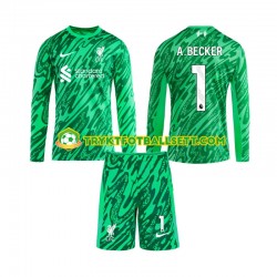 3-13 år Barn Keeper Liverpool drakt Alisson Becker 1 Borte 2024-2025 Langermet 3-13 år Barn Keeper Liverpool drakt Alisson Becker 1 Borte 2024-2025 Langermet