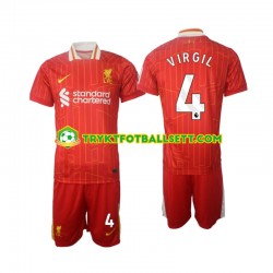 3-13 år Barn Liverpool drakt Virgil 4 Hjemme 2024-2025 Korte Ermer 3-13 år Barn Liverpool drakt Virgil 4 Hjemme 2024-2025 Korte Ermer